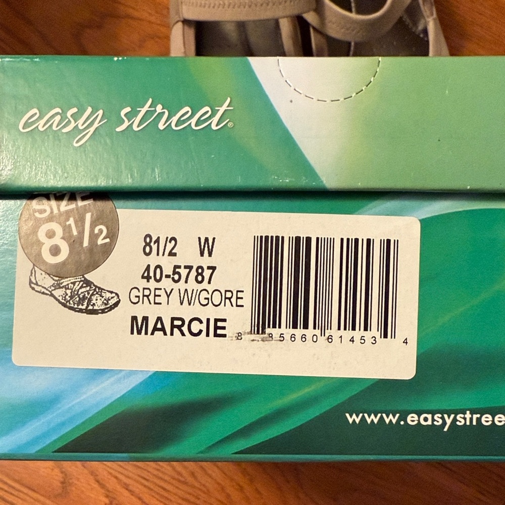 Easy Street Grey Mary Jane Women's Flats